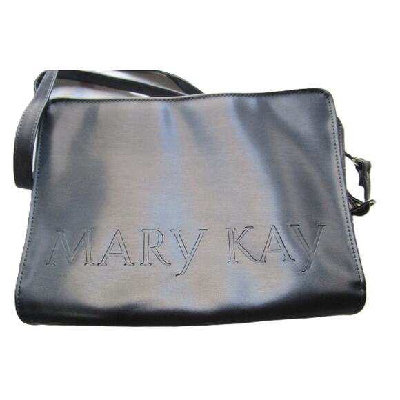 Mary Kay Women's Crossbody Purse Handbag Organizer Gray Sheen Adjustable Straps - Picture 2 of 6